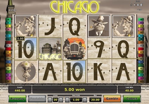 Призовая комбинация со знаком Wild в игровом автомате Chicago