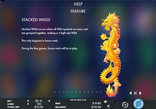 Описание знака Wild в слоте Dragons Scroll